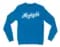 Maghizchi Men/Unisex Long Sleeve T-Shirt in Sapphire Color